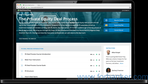 Wall Street Prep之Private Equity Masterclass 非常给力的PE课程