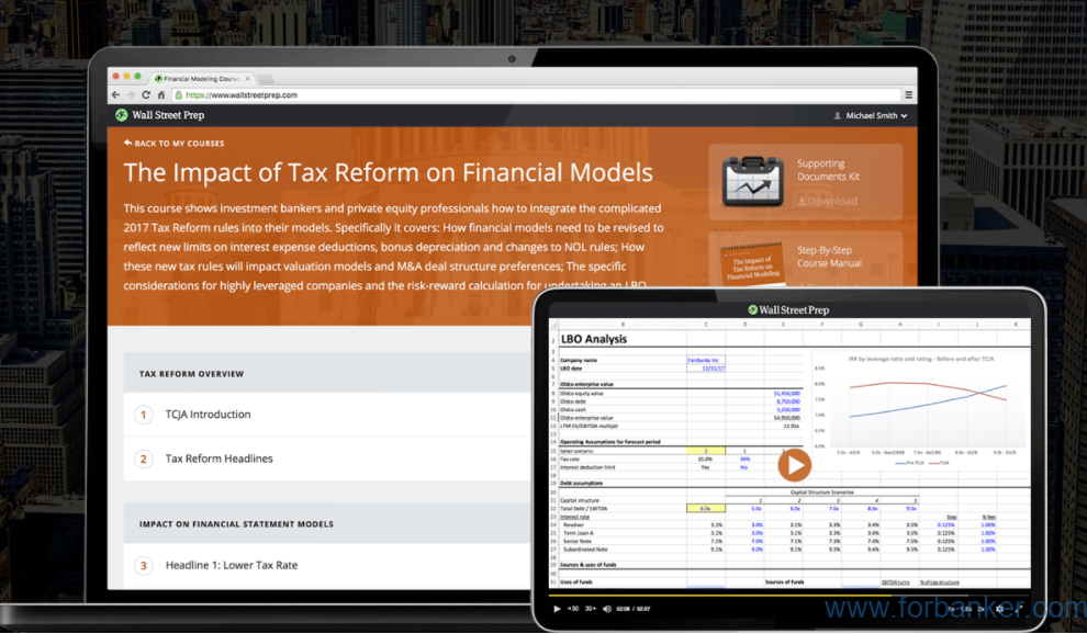 The Impact of Tax Reform on Financial Models – Wall Street Prep课程