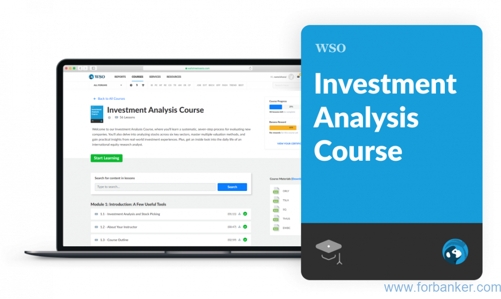Wall Street Oasis Investment Analysis Course说明