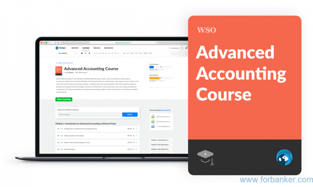WSO Master Advanced Accounting from Elite Pros